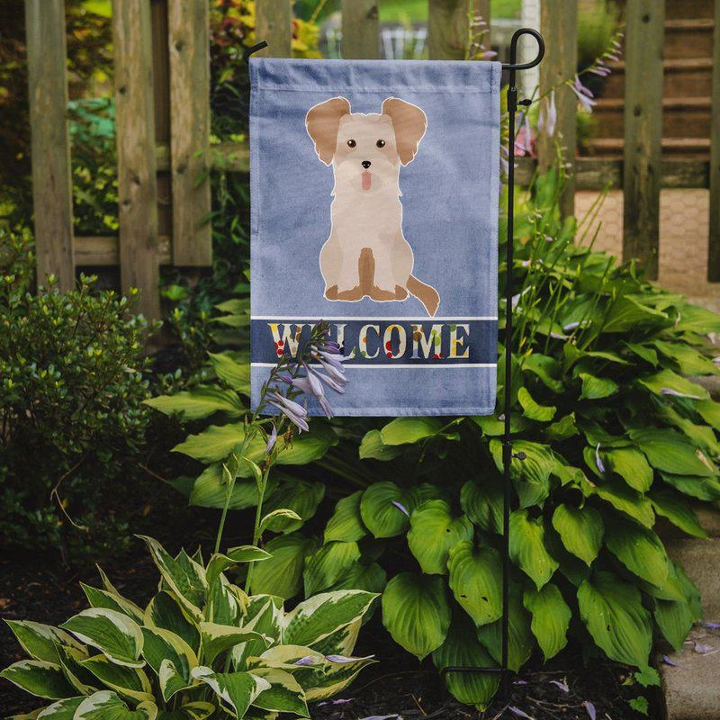 商品Caroline's Treasures|Morkie #3 Welcome Garden Flag 2-Sided 2-Ply,价格¥138,第2张图片详细描述