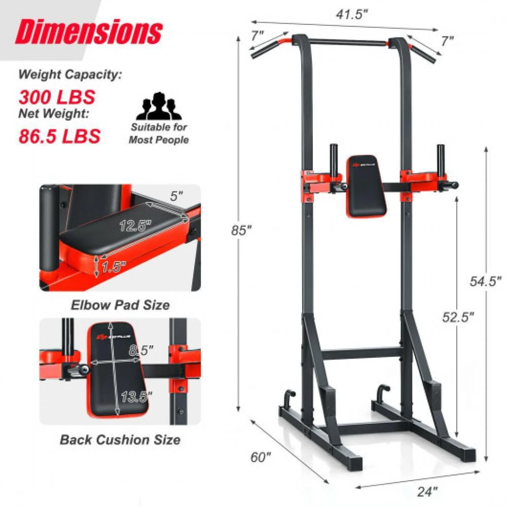 商品Hivvago|Multi-function Power Tower for Full-body Workout,价格¥1854,第4张图片详细描述