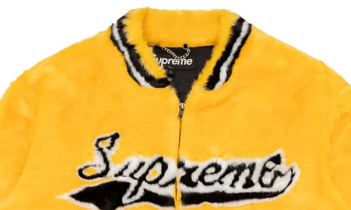 商品Supreme|Supreme Faux Fur Varsity Jacket,价格¥11544,第3张图片详细描述