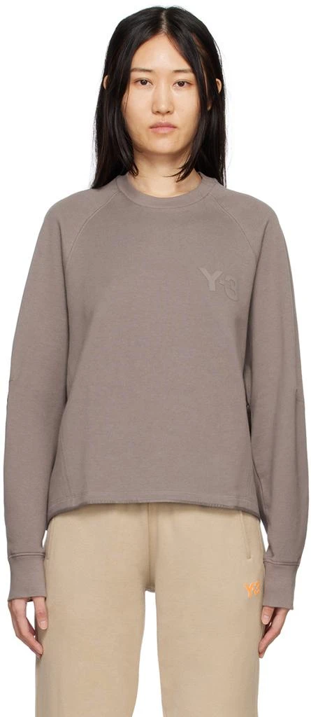 商品Y-3|Taupe Pinched Seam Sweatshirt,价格¥689,第1张图片
