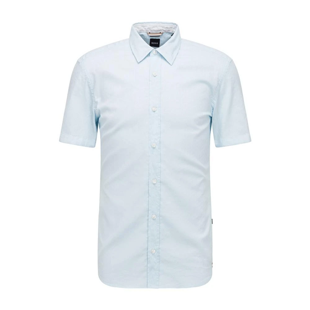 商品Hugo Boss|Men's Slim-Fit Short-Sleeved Shirt,价格¥361,第3张图片详细描述