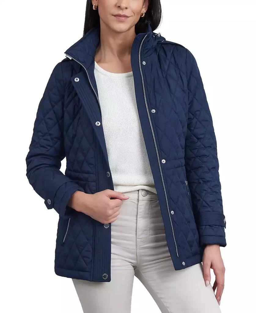 商品Michael Kors|Women's Petite Quilted Hooded Anorak Coat,价格¥449,第5张图片详细描述