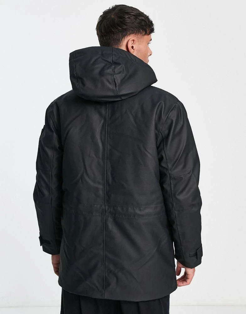 商品RAINS|Rains Glacial waterproof padded parka in black,价格¥2194,第2张图片详细描述