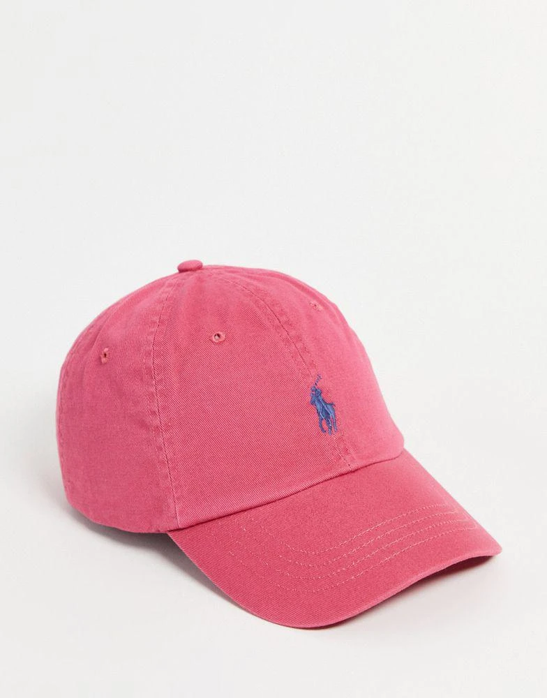 商品Ralph Lauren|Polo Ralph Lauren cap in light red wash with pony logo,价格¥410,第1张图片