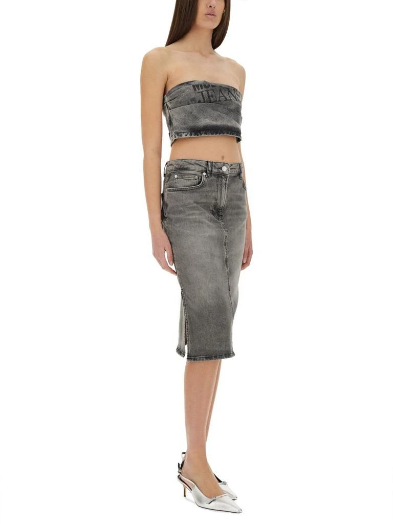 商品Moschino Jeans|Moschino Jeans Denim Top,价格¥2021,第2张图片详细描述
