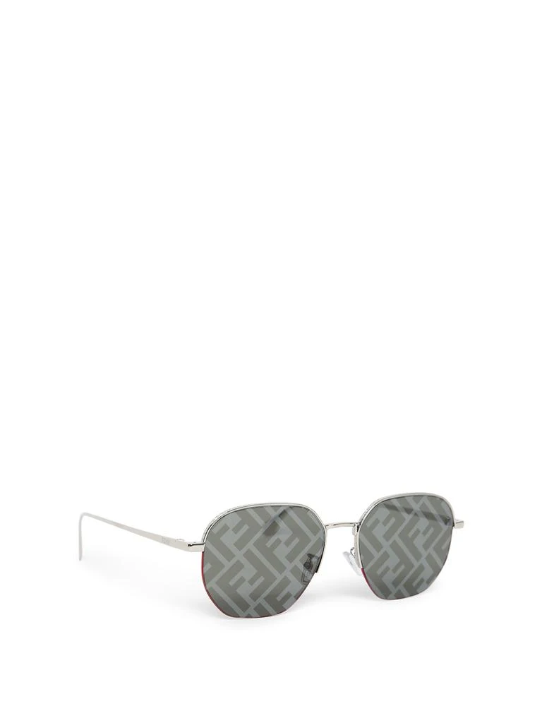 商品Fendi|Round Reflective Logo Sunglasses,价格¥3839,第4张图片详细描述