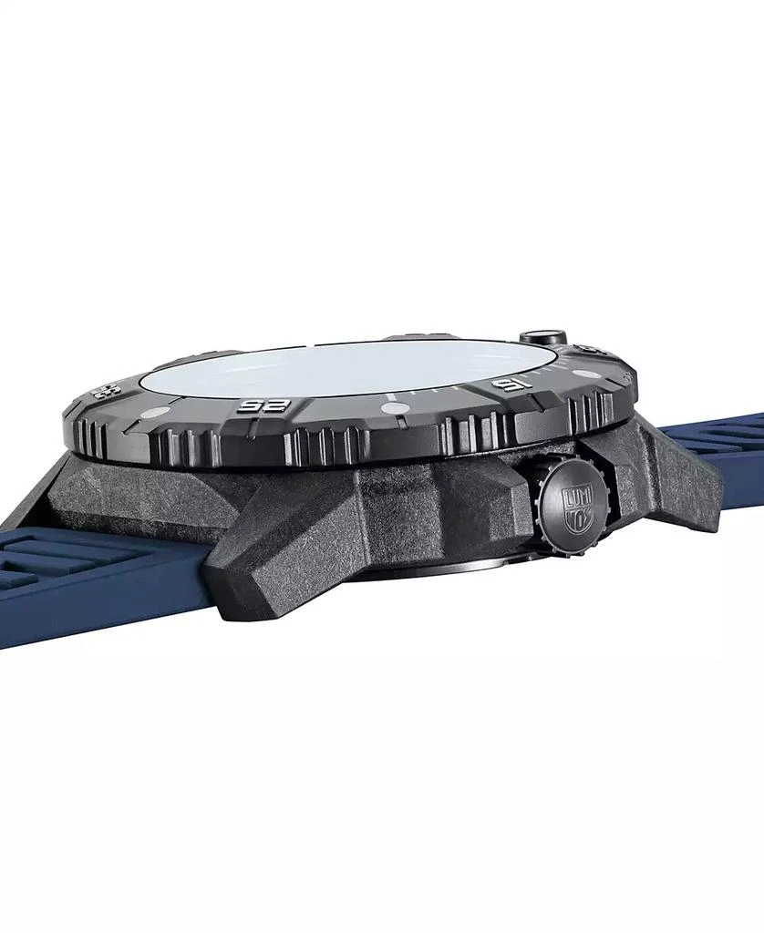 商品Luminox|Men's Swiss Automatic Master Carbon Seal Blue Rubber Strap Watch 45mm,价格¥9677,第5张图片详细描述