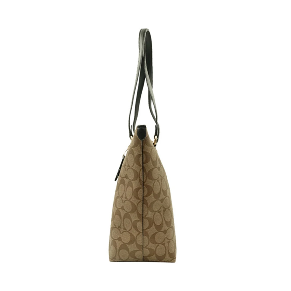 coach 女士大号卡其色PVC手提单肩包 79609IMCBI 商品