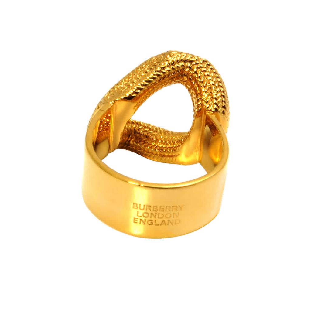 Burberry Light Gold Gold-plated Chain-link Ring, Brand Size Small商品第3张图片规格展示