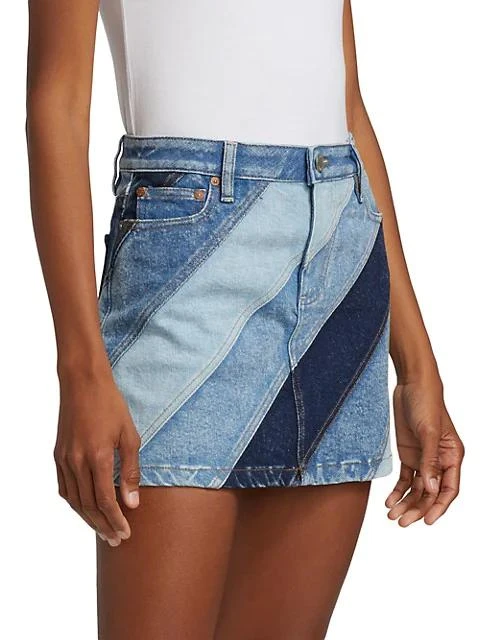 商品Alice + Olivia|Good High-Waisted Denim Miniskirt,价格¥887,第4张图片详细描述
