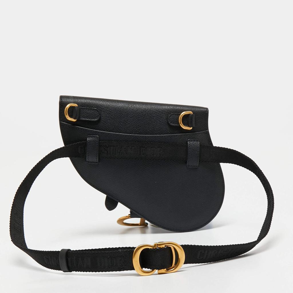 商品Dior|Dior Black Leather Saddle Belt Bag,价格¥12191,第6张图片详细描述