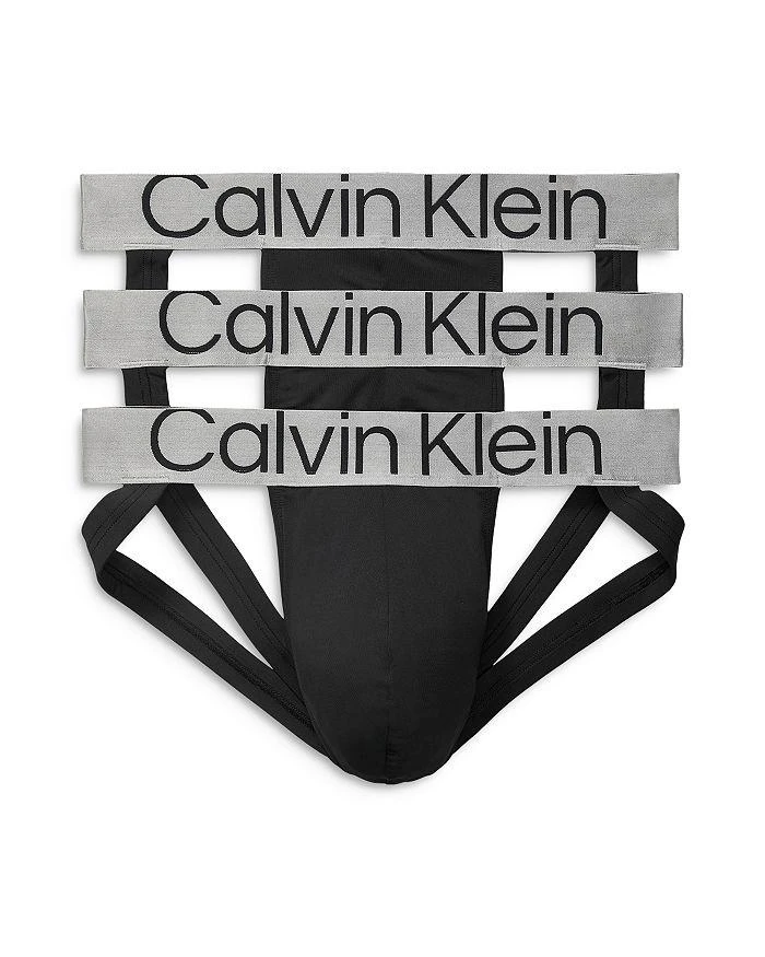 商品Calvin Klein|CK Reconsidered Steel Micro Jock Straps, Pack of 3 ,价格¥338,第1张图片