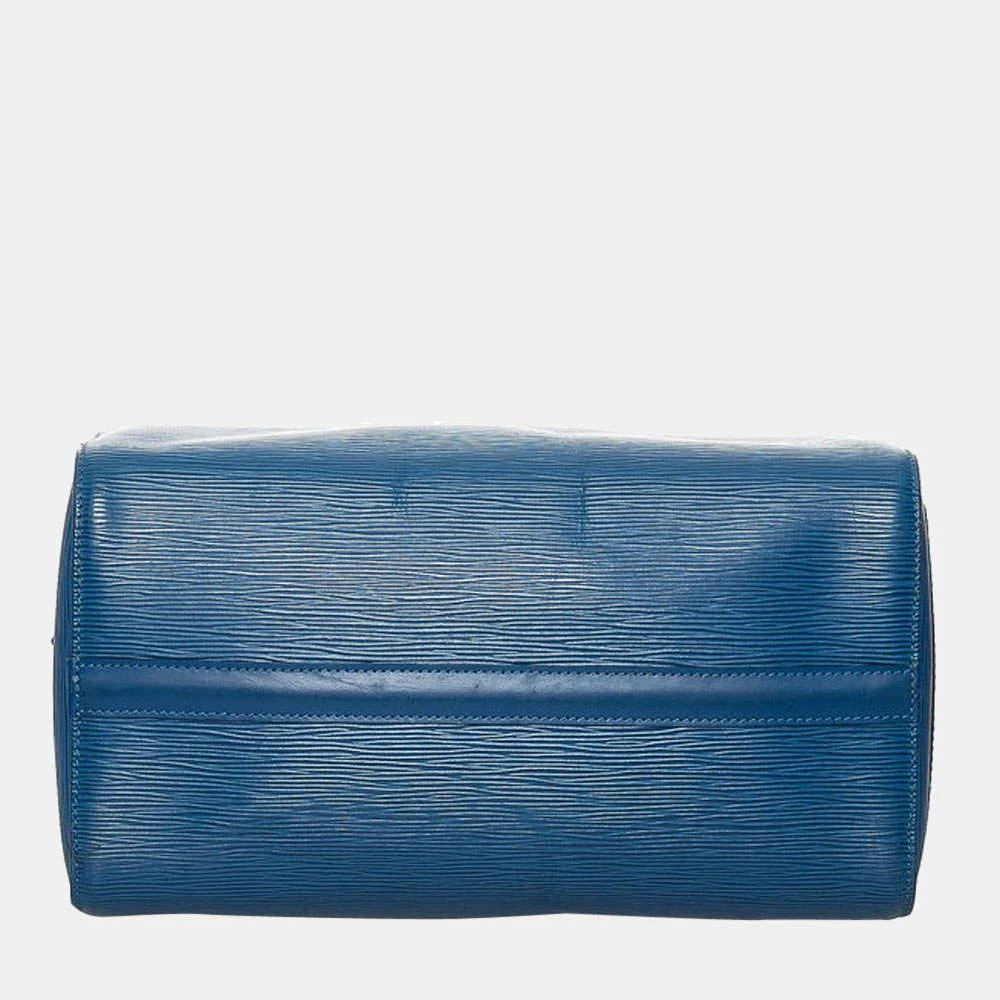 商品[二手商品] Louis Vuitton|Louis Vuitton Blue Epi Leather Speedy 30 Satchel Bag ,价格¥5589,第4张图片详细描述