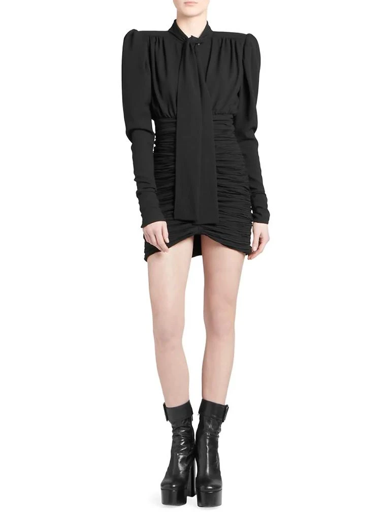 商品Yves Saint Laurent|Puff Sleeve Mini Dress,价格¥9832,第2张图片详细描述