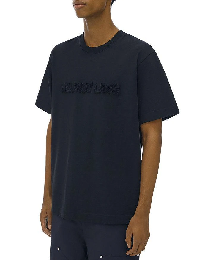 商品Helmut Lang|Cotton Flocked Logo Graphic Tee,价格¥910,第4张图片详细描述