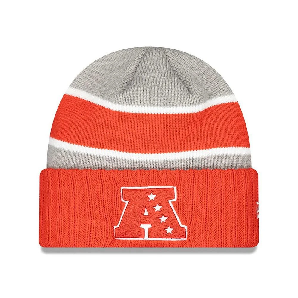 商品New Era|Men's Gray Cincinnati Bengals 2024 NFL Pro Bowl Cuffed Knit Hat,价格¥255,第2张图片详细描述