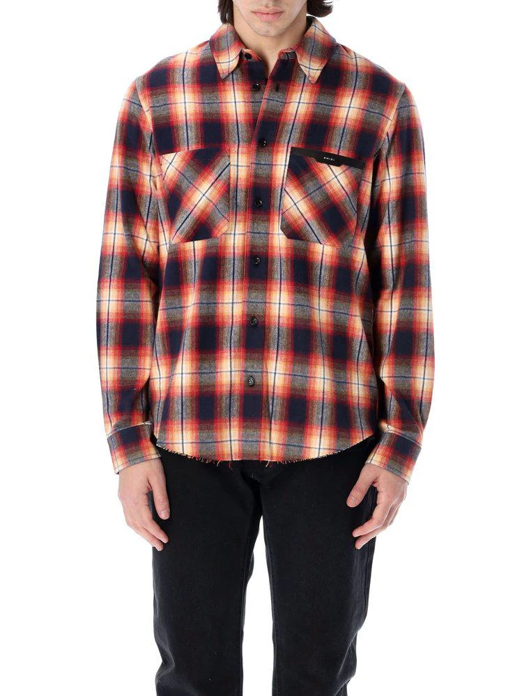 商品AMIRI|Amiri Logo Detailed Checked Shirt,价格¥4332,第1张图片