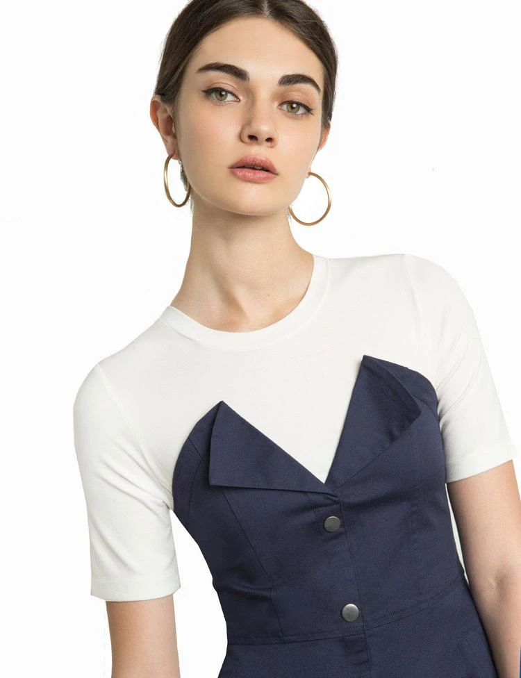 商品Pixie Market|Greta Denim Snap Button Dress,价格¥896,第2张图片详细描述