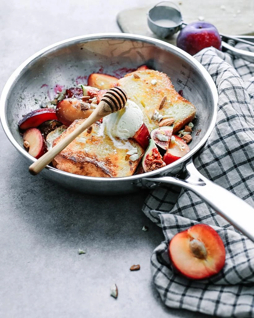 商品Cristel|Castel Pro Ultraply 2-Piece Stainless Steel Frying Pan Set,价格¥2734,第3张图片详细描述