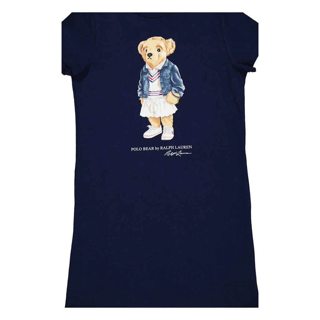 商品Ralph Lauren|Girls Polo Bear Cotton Jersey T-shirt Dress,价格¥413,第3张图片详细描述