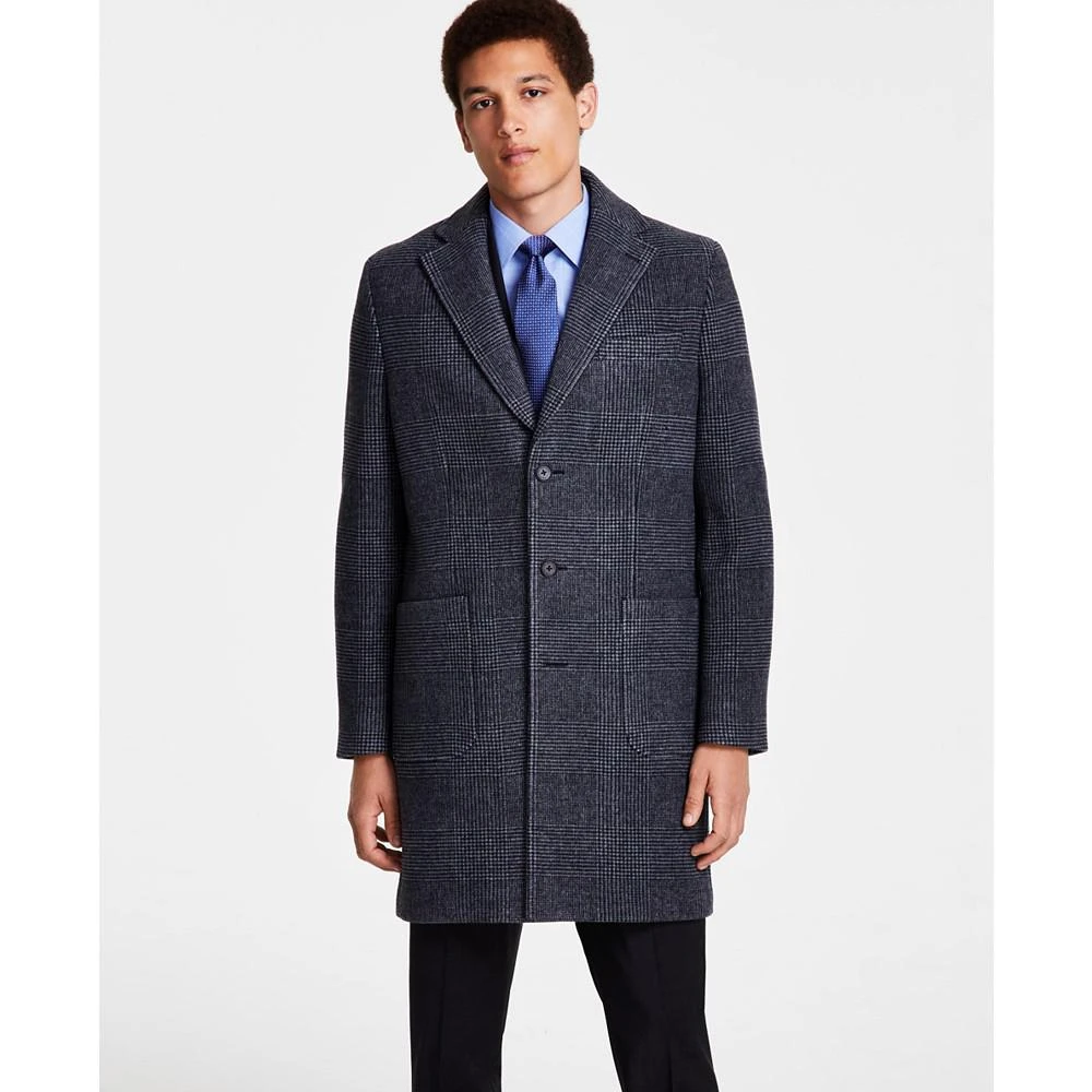 商品Brooks Brothers|Men's Plaid Double-Face Wool Blend Overcoat,价格¥2225,第3张图片详细描述