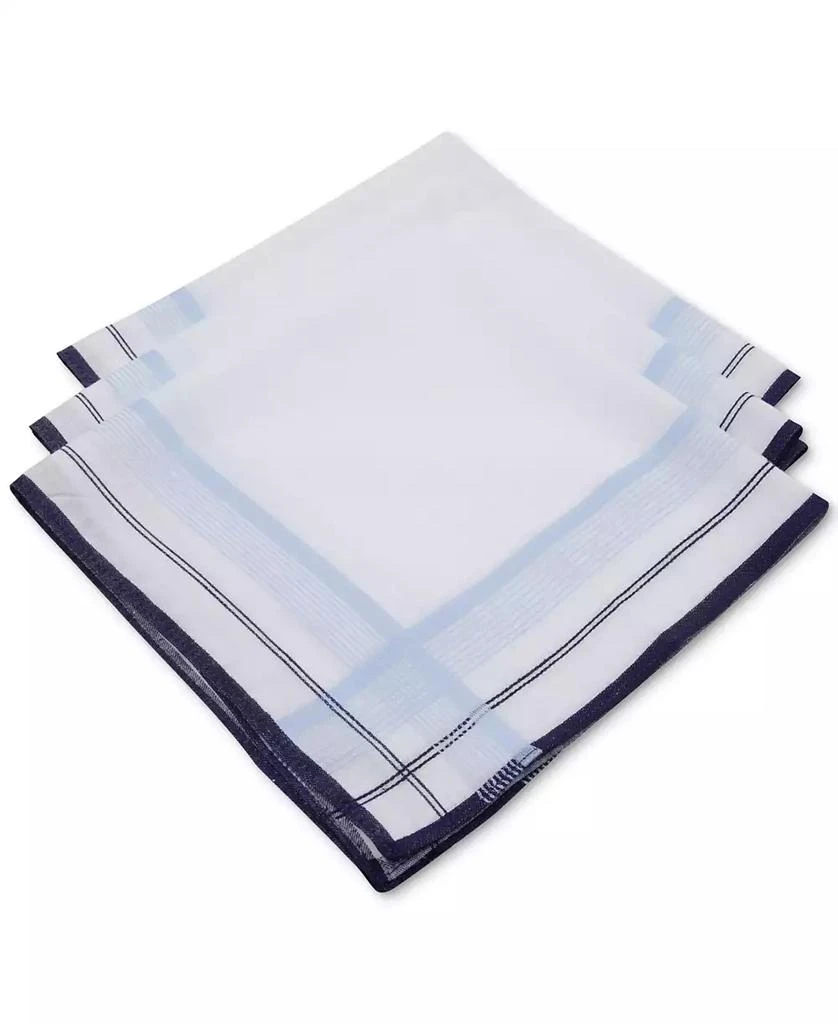 商品Club Room|Men's 3-Pc. Fashion-Border Handkerchief Set, Created for Macy's,价格¥57,第1张图片
