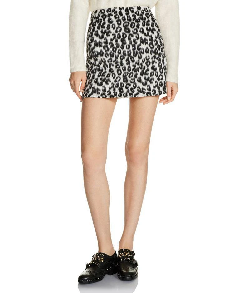 商品Maje|Jazara Leopard Mini Skirt,价格¥778,第1张图片