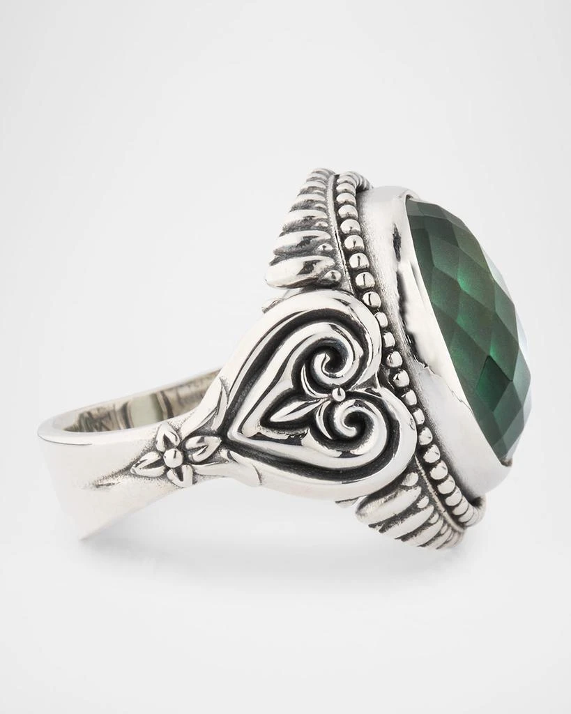 商品Konstantino|Ivy Rock Crystal, Aventurine and MOP Triplet Statement Ring,价格¥4209,第4张图片详细描述