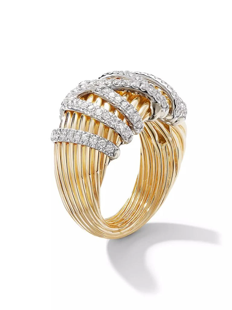 商品David Yurman|Helena Dome Ring in 18K Yellow Gold,价格¥46451,第3张图片详细描述