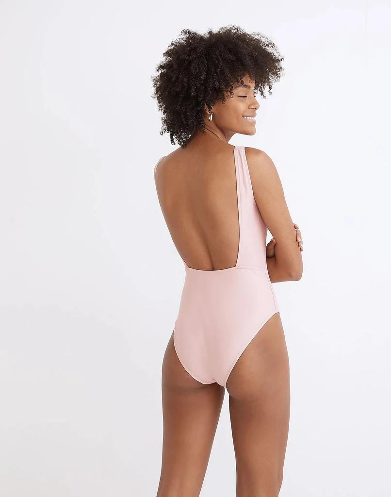 商品Madewell|Madewell Second Wave Square-Neck Tank One-Piece Swimsuit,价格¥386,第3张图片详细描述
