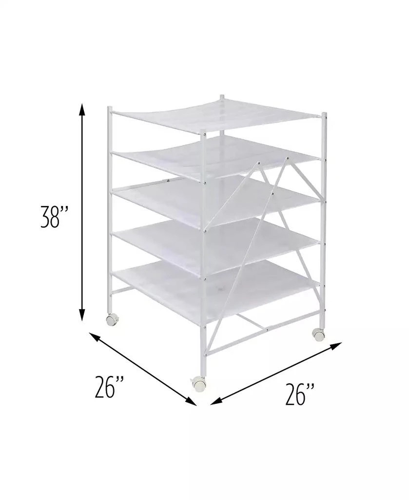 商品Honey Can Do|5-Tier Collapsible Rolling Clothes Drying Rack,价格¥500,第2张图片详细描述