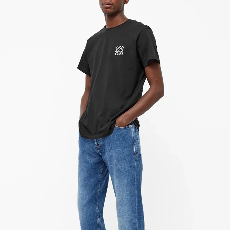 商品[国内直发] Loewe|罗�意威 FW21 Anagram圆领短袖T恤 男款 黑色,价格¥3821,第8张图片详细描述