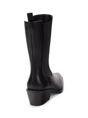 商品Stuart Weitzman|Miley Leather Ankle Chelsea Boots,价格¥2064,第3张图片详细描述