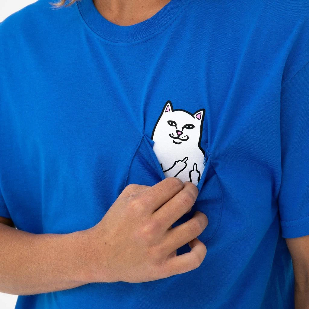 商品RIPNDIP|Lord Nermal Pocket Tee (Royal),价格¥151,第3张图片详细描述