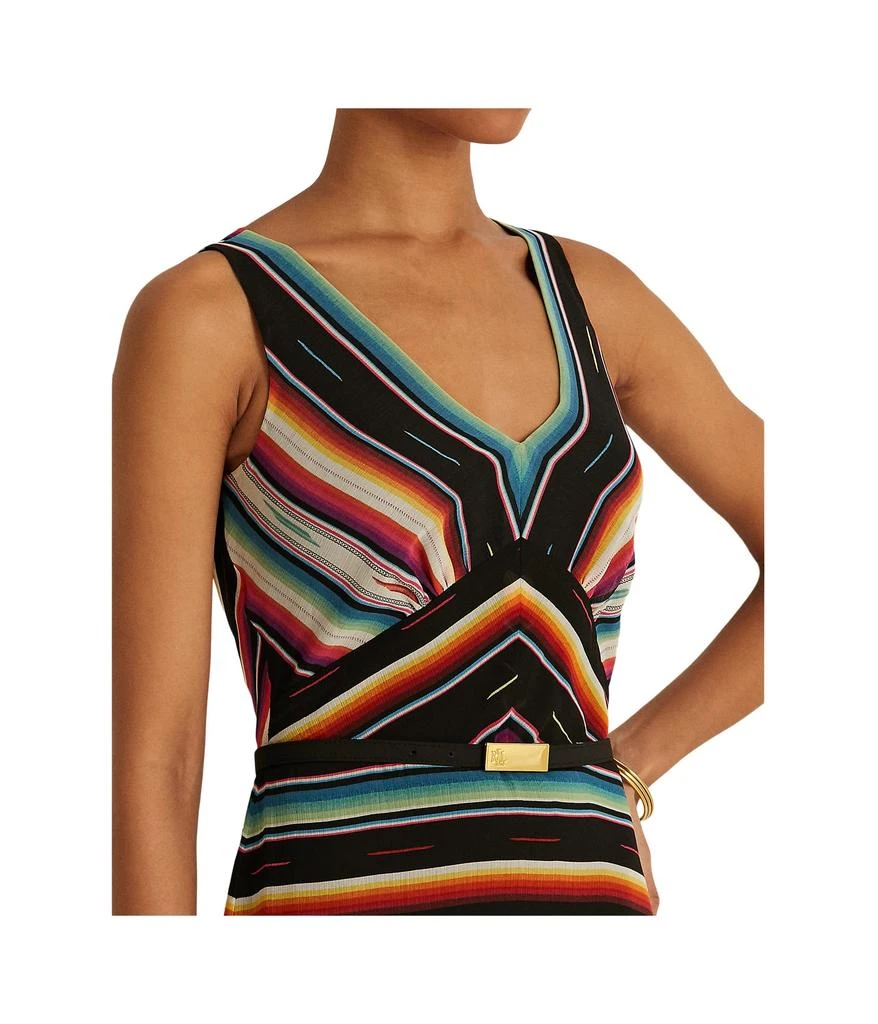 商品Ralph Lauren|Petite Striped Crinkle Georgette Sleeveless Dress,价格¥707,第3张图片详细描述