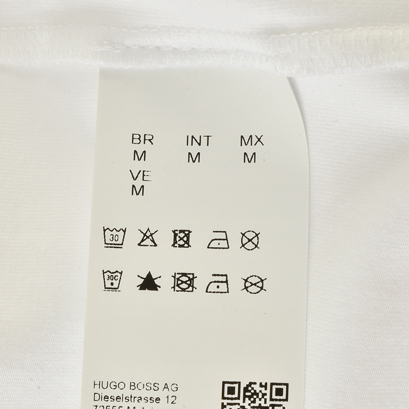 Hugo Boss 雨果博斯 新款男士棉质米白色logo印花时尚休闲短袖T恤 TEE5-171-0340-100商品第1张图片规格展示