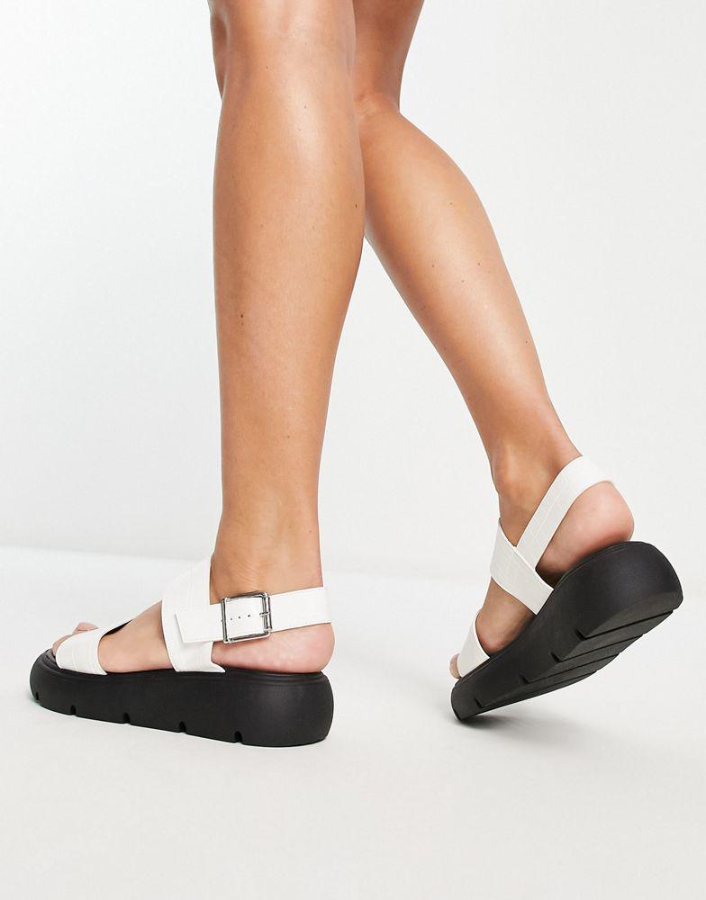 Topshop Perrie chunky sandal in off white商品第2张图片规格展示