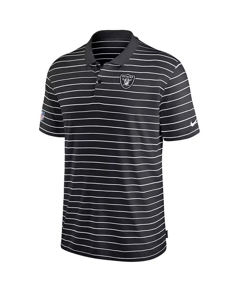 商品NIKE|Men's Black Las Vegas Raiders Sideline Lock Up Victory Performance Polo Shirt,价格¥386,第3张图片详细描述