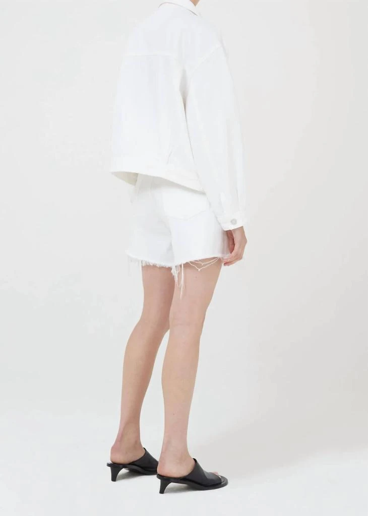 商品AGOLDE|Charlie Denim Jacket in White,价格¥1102,第3张图片详细描述