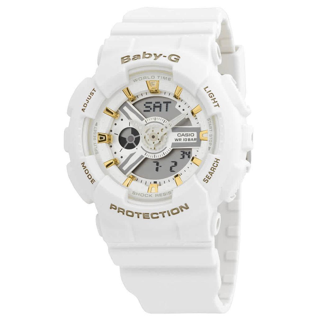 商品Casio|Baby-G Perpetual Alarm World Time Chronograph Quartz Analog-Digital Mens Watch BA-110GA-7A1DR,价格¥671,第1张图片