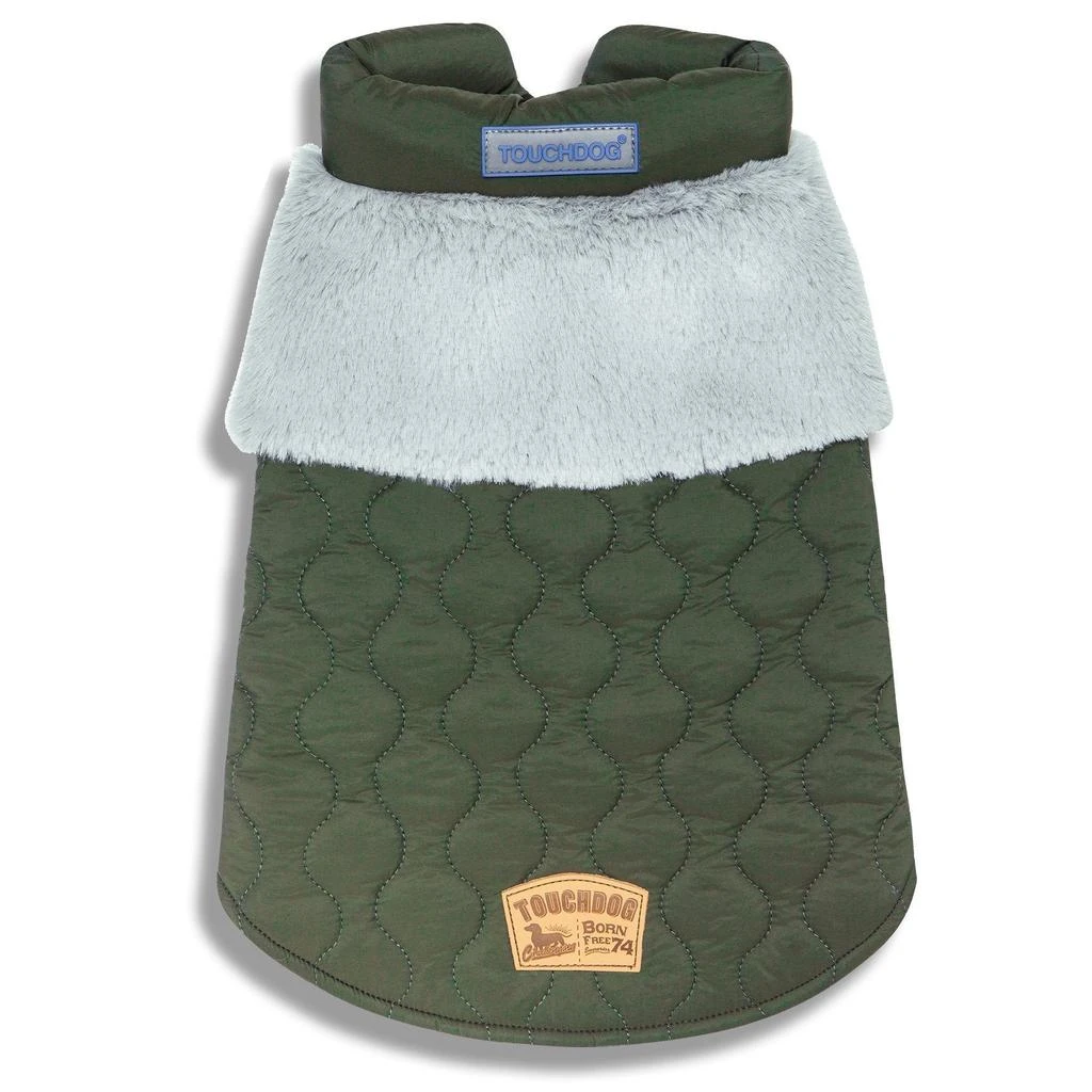 'Furrost-Bite' Fur and Fleece Designer Fashion Dog Jacket 商品