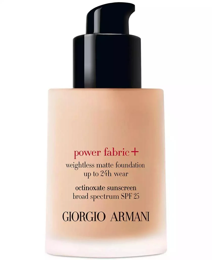 商品Giorgio Armani|Power Fabric + Liquid  Foundation with SPF 25,价格¥548,第2张图片详细描述