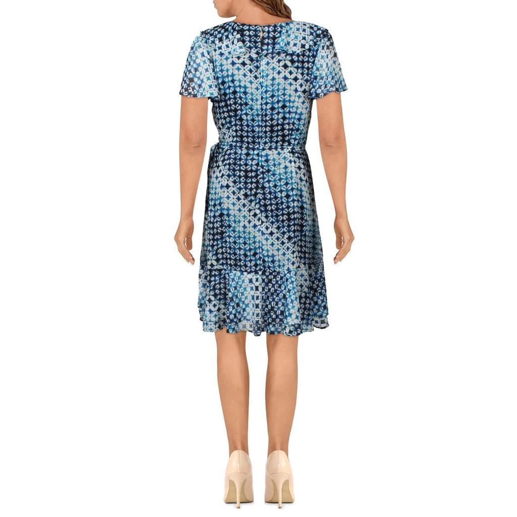 商品Karl Lagerfeld Paris|Karl Lagerfeld Paris Womens Printed Calf Midi Dress,价格¥245,第2张图片详细描述