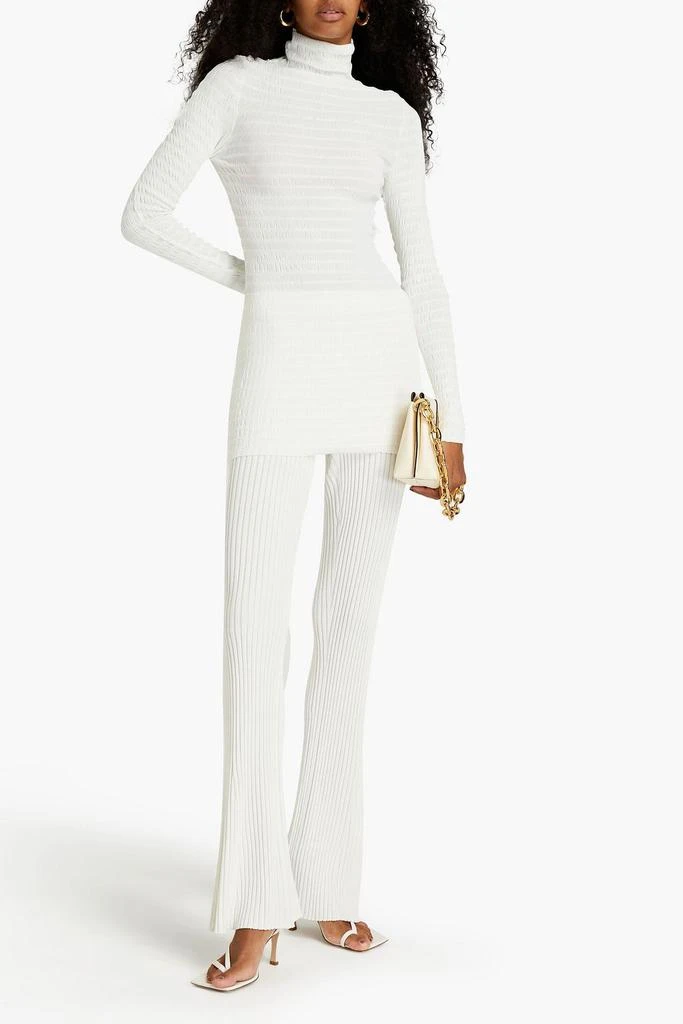 商品ROSETTA GETTY|Shirred jersey turtleneck top,价格¥1269,第4张图片详细描述