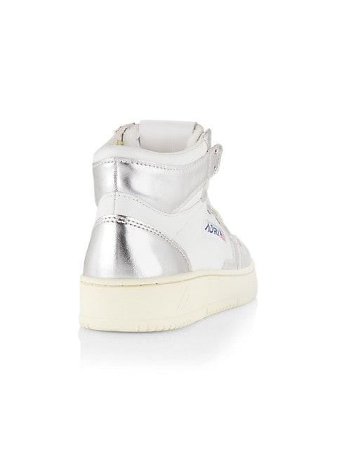 商品Autry|Medalist Leather Mid-Top Sneakers,价格¥1641,第5张图片详细描述