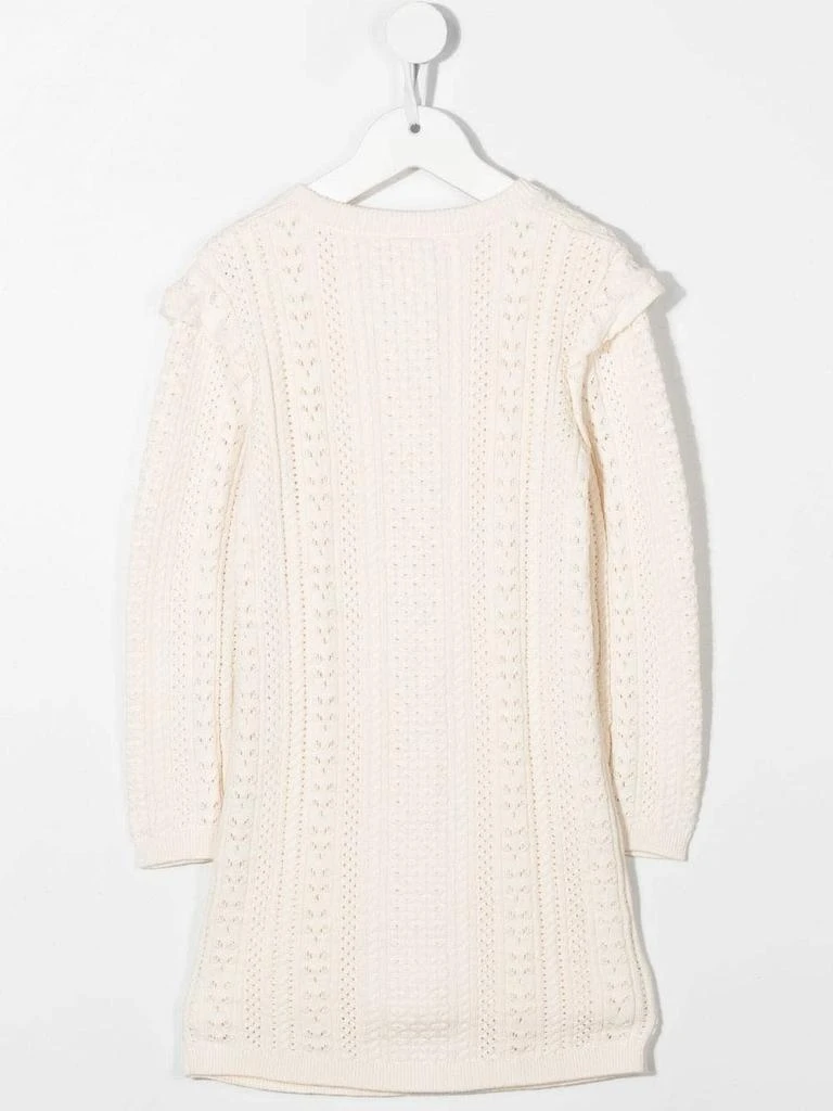 商品Chloé|Chloé Kids Ivory Knit Dress,价格¥1910,第2张图片详细描述