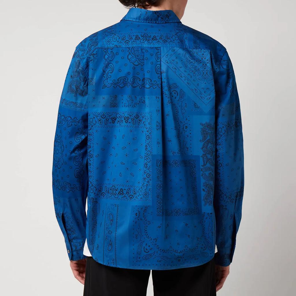 商品Kenzo|KENZO Men's Printed Casual Shirt - Royal Blue,价格¥675,第4张图片详细描述