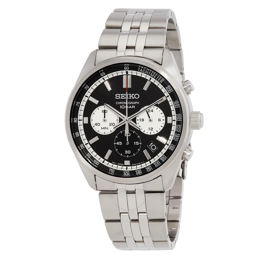 商品Seiko|Chronograph Quartz Black Dial Men's Watch SSB429P1,价格¥888,第1张图片