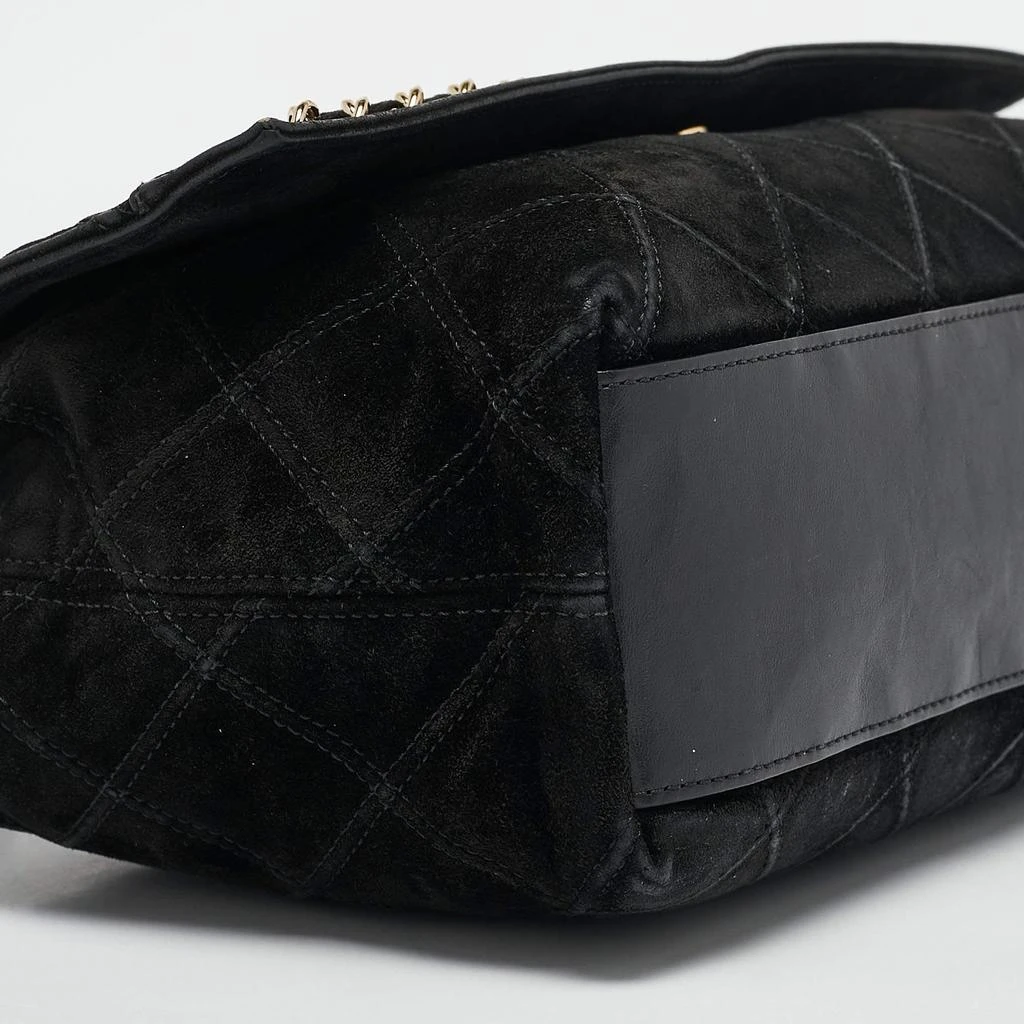 Chanel Black Diamond Stitched Suede Lovely Chains Flap Bag 商品