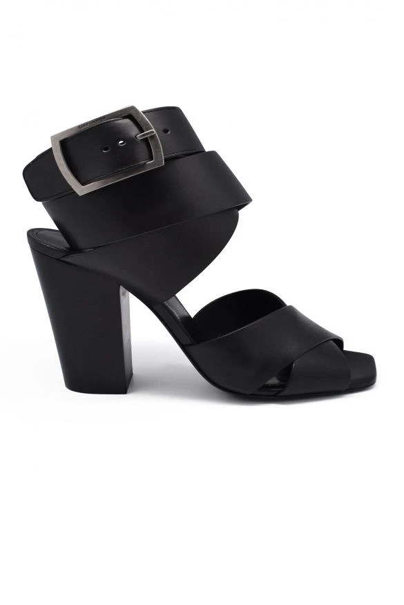 商品Yves Saint Laurent|Luxury shoes for women saint laurent sandals in black leather,价格¥4024,第1张图片